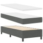 Cama Box Spring con colchón y LED Gris Oscuro 90x190 cm Tela by , Beds and slatted bases - Ref: Foro24-3343540, Price: 354,76...