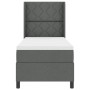 Cama Box Spring con colchón y LED Gris Oscuro 90x190 cm Tela by , Beds and slatted bases - Ref: Foro24-3343540, Price: 354,76...