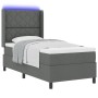 Cama con somier y colchón  con LED Gris Oscuro 90x200 cm Tela | Foro24.es | Tu tienda online para hogar, jardín y más Foro24.es