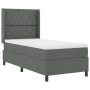 Cama con somier y colchón  con LED Gris Oscuro 90x200 cm Tela | Foro24.es | Tu tienda online para hogar, jardín y más Foro24.es
