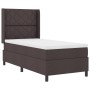 Cama con somier  con colchón y LED Marrón Oscuro 100x200 cm Tela | Foro24.es | Tu tienda online para hogar, jardín y más Foro24.es