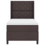 Cama con somier  con colchón y LED Marrón Oscuro 100x200 cm Tela | Foro24.es | Tu tienda online para hogar, jardín y más Foro24.es