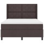Cama Box Spring con colchón y LED Marrón Oscuro 140x200 cm Tela by , Beds and slatted bases - Ref: Foro24-3343570, Price: 525...