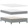 Cama con sommier y colchón con luz LED Gris Claro 160x200 cm Tela by , Beds and slatted bases - Ref: Foro24-3343574, Price: 5...