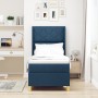 Cama con colchón y somier con LED azul 80x200 cm de tela by , Beds and slatted bases - Ref: Foro24-3343727, Price: 346,85 €, ...