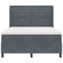Cama Box Spring  con Colchón y LED Gris Oscuro 140x190 cm Terciopelo | Foro24.es | Tu tienda online para hogar, jardín y más Foro24.es