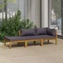Gartenmöbel 3 Stück Kissen aus massivem Akazienholz von vidaXL, Gartensets - Ref: Foro24-3086921, Preis: 360,91 €, Rabatt: %