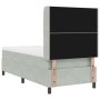 Cama con Base y Colchón & Luz LED Gris Claro 90x190 cm Terciopelo by , Beds and slatted bases - Ref: Foro24-3343898, Price: 3...
