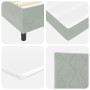 Cama con Base y Colchón & Luz LED Gris Claro 90x190 cm Terciopelo by , Beds and slatted bases - Ref: Foro24-3343898, Price: 3...
