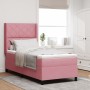 Cama con Muelle Box y Colchón LED Rosa 90x190 cm de Terciopelo | Foro24.es | Tu tienda online para hogar, jardín y más Foro24.es