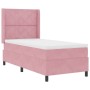 Cama con Muelle Box y Colchón LED Rosa 90x190 cm de Terciopelo | Foro24.es | Tu tienda online para hogar, jardín y más Foro24.es