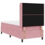 Cama con Muelle Box y Colchón LED Rosa 90x190 cm de Terciopelo | Foro24.es | Tu tienda online para hogar, jardín y más Foro24.es