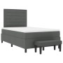 Cama con Base y Colchón Banco Gris Oscuro 120x190 cm Tela by , Beds and slatted bases - Ref: Foro24-3343975, Price: 430,92 €,...