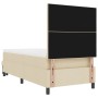 Cama con Base Tapizada con Colchón y Banco Beige 80x200 cm Tela by , Beds and slatted bases - Ref: Foro24-3344028, Price: 361...