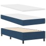 Cama con Base de Muelles con Colchón y Banco Azul 90x190 cm Tela by , Beds and slatted bases - Ref: Foro24-3344036, Price: 37...