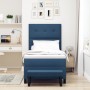 Cama con Base de Muelles con Colchón y Banco Azul 90x190 cm Tela by , Beds and slatted bases - Ref: Foro24-3344036, Price: 37...