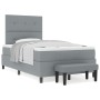 Cama con Base de Resortes con Colchón y Banco Gris Claro 120x190 cm Tela | Foro24.es | Tu tienda online para hogar, jardín y más Foro24.es