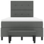 Cama con Base de Resortes con Colchón y Banco Gris Oscuro 120x200 cm Tela by , Beds and slatted bases - Ref: Foro24-3344059, ...
