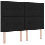 Cama con Base Tapizada con Colchón y Banco Negro 160x200 cm Tela | Foro24.es | Tu tienda online para hogar, jardín y más Foro24.es