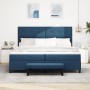 Cama Box Spring con Colchón y Banco Azul 200x200 cm Tela by , Beds and slatted bases - Ref: Foro24-3344099, Price: 784,33 €, ...