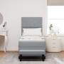 Cama con Base Resortes y Colchón y Banco Gris Claro 80x200 cm Tela de , Camas y somieres - Ref: Foro24-3344100, Precio: 341,76 €