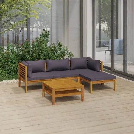 Gartenmöbel 5 Stück Kissen aus massivem Akazienholz von vidaXL, Gartensets - Ref: Foro24-3086895, Preis: 598,45 €, Rabatt: %