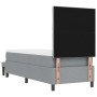 Cama con Base Resortes y Colchón y Banco Gris Claro 80x200 cm Tela by , Beds and slatted bases - Ref: Foro24-3344100, Price: ...