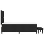 Cama con Box Spring con Colchón y Banco Negro 80x200 cm Tela de , Camas y somieres - Ref: Foro24-3344102, Precio: 328,33 €