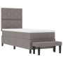 Cama con Somier con Colchón y Banco Taupe 80x200 cm Tela | Foro24.es | Tu tienda online para hogar, jardín y más Foro24.es