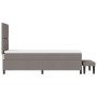 Cama con Somier con Colchón y Banco Taupe 80x200 cm Tela | Foro24.es | Tu tienda online para hogar, jardín y más Foro24.es