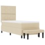 Cama de Muelles con Colchón y Banco Crema 80x200 cm Tela | Foro24.es | Tu tienda online para hogar, jardín y más Foro24.es