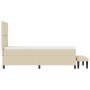 Cama de Muelles con Colchón y Banco Crema 80x200 cm Tela | Foro24.es | Tu tienda online para hogar, jardín y más Foro24.es