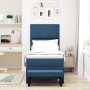 Cama Box Spring con Colchón y Banco Azul 80x200 cm Tela by , Beds and slatted bases - Ref: Foro24-3344106, Price: 387,39 €, D...