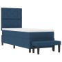 Cama Box Spring con Colchón y Banco Azul 80x200 cm Tela by , Beds and slatted bases - Ref: Foro24-3344106, Price: 387,39 €, D...