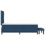 Cama Box Spring con Colchón y Banco Azul 80x200 cm Tela by , Beds and slatted bases - Ref: Foro24-3344106, Price: 387,39 €, D...