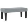 Cama con base con colchón y banco gris claro 90x200 cm tela by , Beds and slatted bases - Ref: Foro24-3344114, Price: 382,61 ...