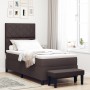 Cama con somier con colchón y banco marrón oscuro 90x200 cm Tela von , Betten und Lattenroste - Ref: Foro24-3344117, Preis: 4...