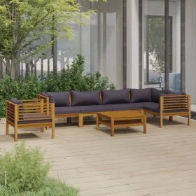 Gartenmöbel 7 Stück Kissen aus massivem Akazienholz von vidaXL, Gartensets - Ref: Foro24-3086922, Preis: 965,33 €, Rabatt: %
