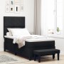 Cama con Somier con Colchón y Banco Negro 100x200 cm Tela | Foro24.es | Tu tienda online para hogar, jardín y más Foro24.es