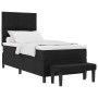 Cama con Somier con Colchón y Banco Negro 100x200 cm Tela | Foro24.es | Tu tienda online para hogar, jardín y más Foro24.es
