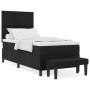 Cama con Somier con Colchón y Banco Negro 100x200 cm Tela | Foro24.es | Tu tienda online para hogar, jardín y más Foro24.es