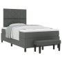 Cama con Box Spring y Banco Gris Oscuro 120x190 cm Tela | Foro24.es | Tu tienda online para hogar, jardín y más Foro24.es
