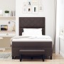 Cama con Box Spring con Colchón & Banco Marrón Oscuro 120x190 cm Tela | Foro24.es | Tu tienda online para hogar, jardín y más Foro24.es