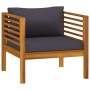 Gartenmöbel 7 Stück Kissen aus massivem Akazienholz von vidaXL, Gartensets - Ref: Foro24-3086922, Preis: 822,57 €, Rabatt: %