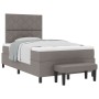 Cama con Box Spring con Colchón y Banco Taupe 120x190 cm Tela | Foro24.es | Tu tienda online para hogar, jardín y más Foro24.es