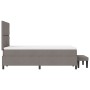 Cama con Box Spring con Colchón y Banco Taupe 120x190 cm Tela | Foro24.es | Tu tienda online para hogar, jardín y más Foro24.es