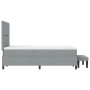 Cama con Somier y Colchón Gris Claro 120x200 cm Tela by , Beds and slatted bases - Ref: Foro24-3344135, Price: 445,59 €, Disc...