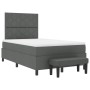 Cama Box Spring con Colchón y Banco Gris Oscuro 120x200 cm Tela | Foro24.es | Tu tienda online para hogar, jardín y más Foro24.es