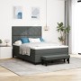 Cama con Box Spring con Colchón y Banco Gris Oscuro 140x190 cm Tela von , Betten und Lattenroste - Ref: Foro24-3344143, Preis...