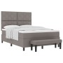 Cama con Box Spring con Colchón y Banco Taupe 140x200 cm Tela | Foro24.es | Tu tienda online para hogar, jardín y más Foro24.es